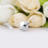 925 Sterling Silver Love Planet Charm Bead for Jewelry Making