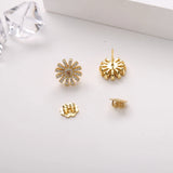 925 Silver Cz Pave Stud Earrings For Women