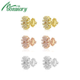 925 Silver Cz Pave Stud Earrings For Women