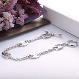925 Silver Pig Nose Nautical Bracelet Infinity Symbol European Wedding Jewelry