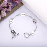 925 Silver Pig Nose Nautical Bracelet Infinity Symbol European Wedding Jewelry