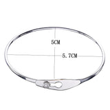 925 Silver Lock Bangle Bracelet for Women