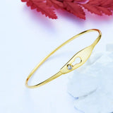 925 Silver Lock Bangle Bracelet for Women