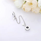 Moon Star 925 Silver Summer Galaxy Charm Bracelet