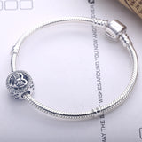 925 Silver Butterfly Hearts Charms Beads for Bracelet DIY Jewelry