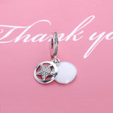 Europe Style Snake Bracelet 925 Sterling Silver Star Charms Pendant