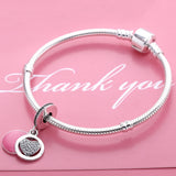 925 Sterling Silver Love Heart Enamel Charms Pendant for Bracelet & Necklace
