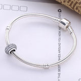 925 Sterling Silver Spacer Beads With Pave Zircon - DIY Bracelet Jewelry