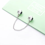 925 Silver Castle Safety Chain for Snake Bracelet Birthday Gift