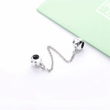 925 Silver Castle Safety Chain for Snake Bracelet Birthday Gift