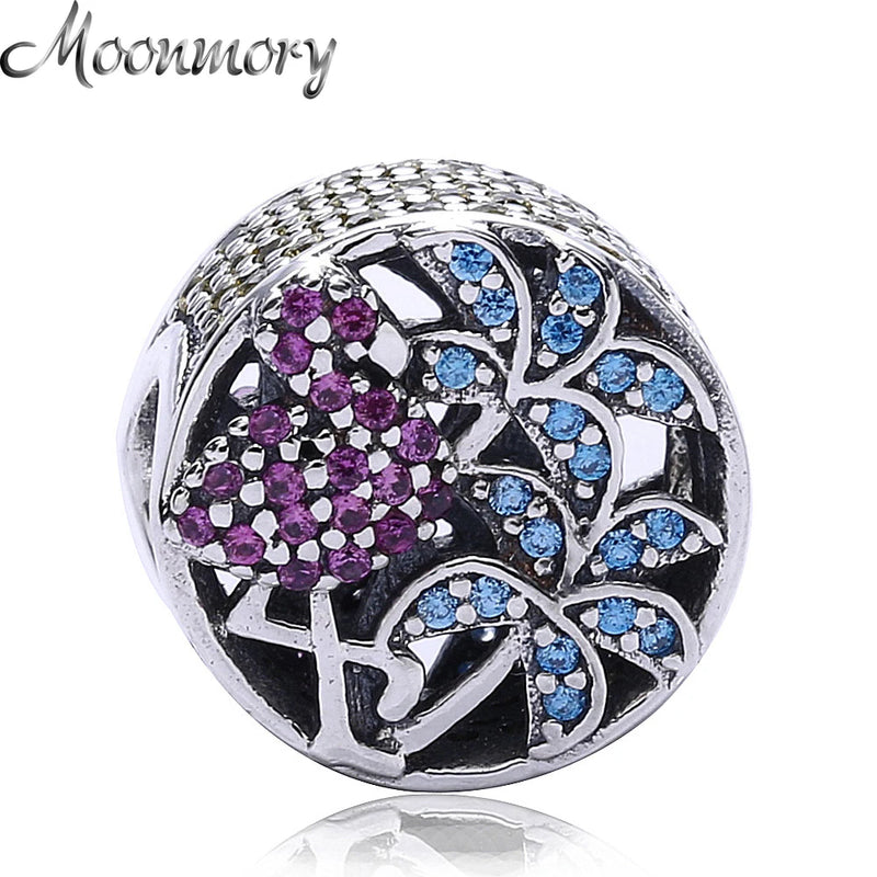 925 Sterling Silver Tropical Charms Bead for Bracelet DIY Jewelry