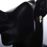 925 Silver Huggie Hoop Earrings CZ Stones Europe Jewelry Sizes