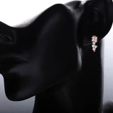 925 Silver Huggie Hoop Earrings CZ Stones Europe Jewelry Sizes