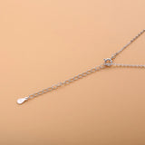 925 Sterling Silver Rose Flower Pendant Necklace