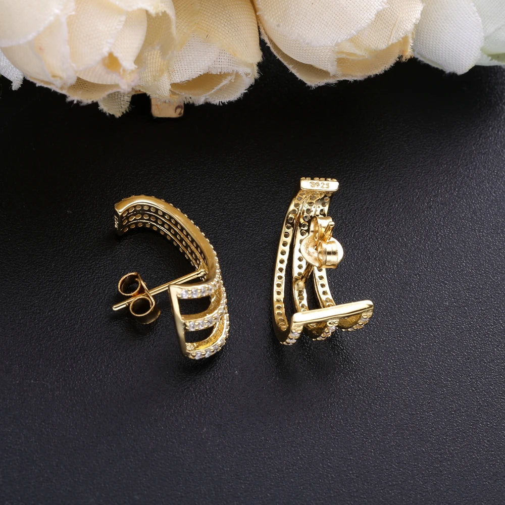 925 Silver Gwen Stud Earring for Women Knot Party oorbellen