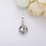 925 Sterling Silver Family Birds Bead Pendant Charm for Women