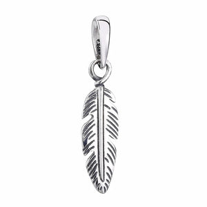 925 Silver Red Italian Horn Necklace Pendant Charm