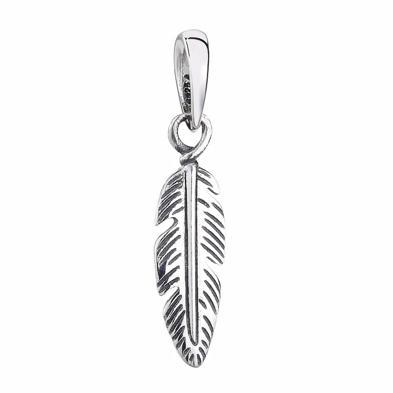 925 Silver Red Italian Horn Necklace Pendant Charm