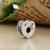 925 Silver Arcs of Love Clip Bead Rainbow DIY Jewelry Making