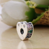 925 Silver Arcs of Love Clip Bead Rainbow DIY Jewelry Making