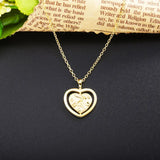 925 Silver Bow Arrow Heart Necklace Rotatable Fine Chain Couple