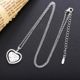 925 Silver Bow Arrow Heart Necklace Rotatable Fine Chain Couple
