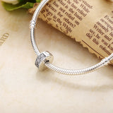 925 Silver Zircon Clasp Shining Charms for Bracelet & Necklace