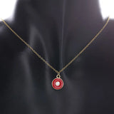 925 Silver Enamel Fruit Sugar Pendant Necklace CZ Crystal Jewelry
