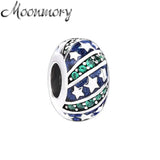 925 Sterling Silver Colourful Stars Beads for DIY Bracelet