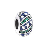 925 Sterling Silver Colourful Stars Beads for DIY Bracelet