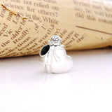 925 Sterling Silver Girl Beads For Women Love Family Heart Charm Bead