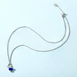 925 Silver Turquoise Heart Necklace For Women