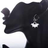 925 Silver DIY Piercing Earrings Fan-shaped Pendants