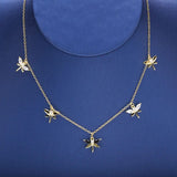 925 Silver Dragonfly Butterfly Bee Jewelry Set