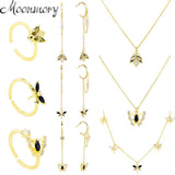 925 Silver Dragonfly Butterfly Bee Jewelry Set