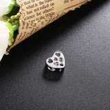 925 Silver Heart Beads for Jewelry Making