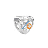 925 Silver Heart Beads for Jewelry Making
