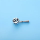 925 Silver Enchanted Heart Tassel Charms Chinese Lantern Heart Charms