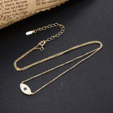 925 Silver Evil Eye Pendant Necklace Zircon Collier For Women Jewelry