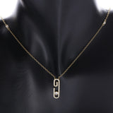 925 Silver Zircon Pendant Women Necklace Crystal Chain Collier Jewelry