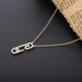 925 Silver Zircon Pendant Women Necklace Crystal Chain Collier Jewelry