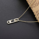 925 Silver Zircon Pendant Women Necklace Crystal Chain Collier Jewelry