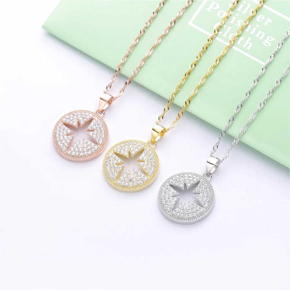925 Silver Woven Necklace Type 3 Rose Long Chain Letter D Big Necklace