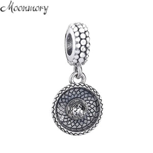 925 Sterling Silver Women's Sombrero Dangle Charm for Bracelet Jewelry