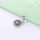 925 Sterling Silver Women's Sombrero Dangle Charm for Bracelet Jewelry