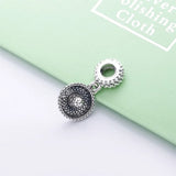 925 Sterling Silver Women's Sombrero Dangle Charm for Bracelet Jewelry