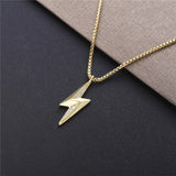 925 Silver Lightning Pendant Necklace for Women with Box Chain