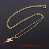 925 Silver Lightning Pendant Necklace for Women with Box Chain