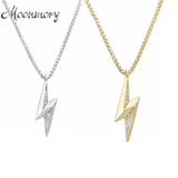 925 Silver Lightning Pendant Necklace for Women with Box Chain