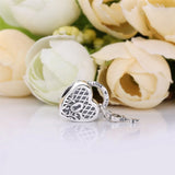 925 Silver Love You Lock Dangle Pendant Beads for Bracelet